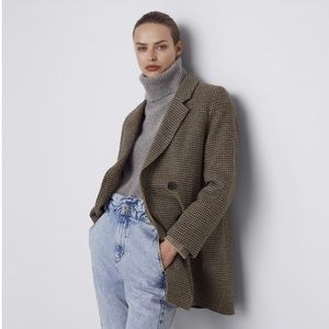 ❗️SOLD❗️NWOT Zara Houndstooth Coat